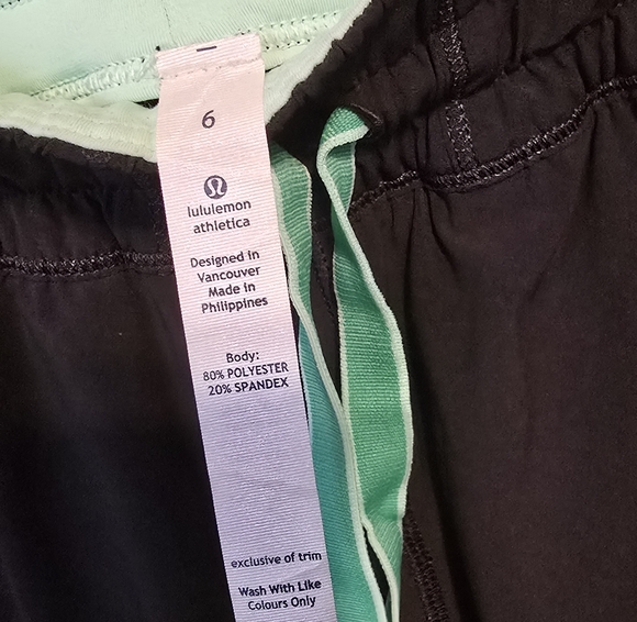 Lululemon Work It Out Track PantBlack / Dune / Fresh Teal - Picture 7 of 7